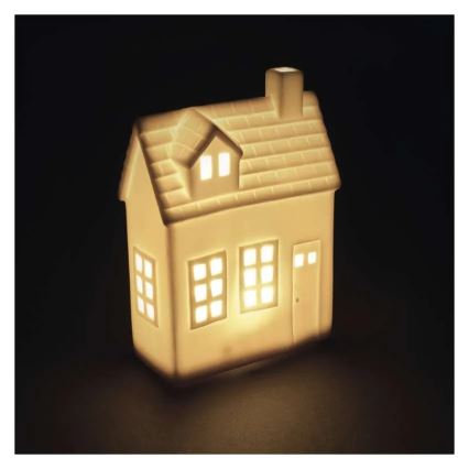 Décoration de Noël LED — Maisonnette (pile CR2032)