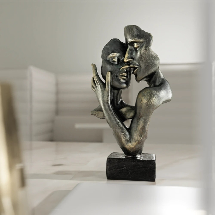 Décoration de table 31,5x9,5x19 cm résine/patine