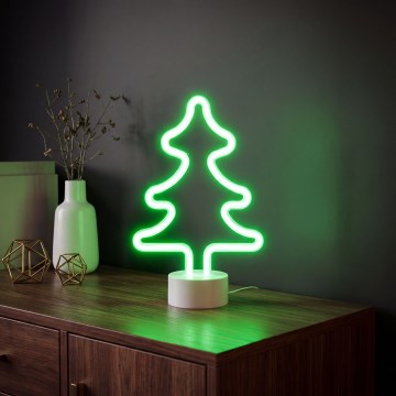 Décoration de table néon LED/2W/3xAA USB Arbre