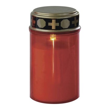 Décoration d'extérieur LED, 2x piles C, IP44, rouge