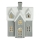 Décoration en porcelaine LED/2xLR44/blanc chaud maison grise