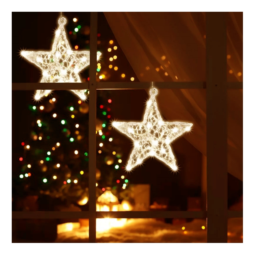 Décoration fenêtre 20xLED/2xAA