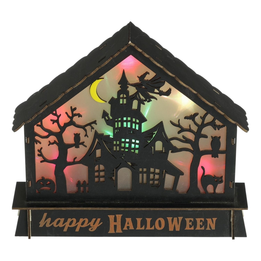 Décoration HALLOWEEN LED/2xAA/multicolore maison hantée