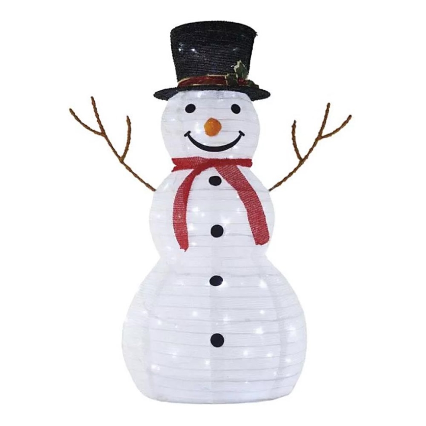 Décoration LED d'extérieur pour Noël — bonhomme de neige 90 cm, 80xLED/2,25W/4,5/230V IP44