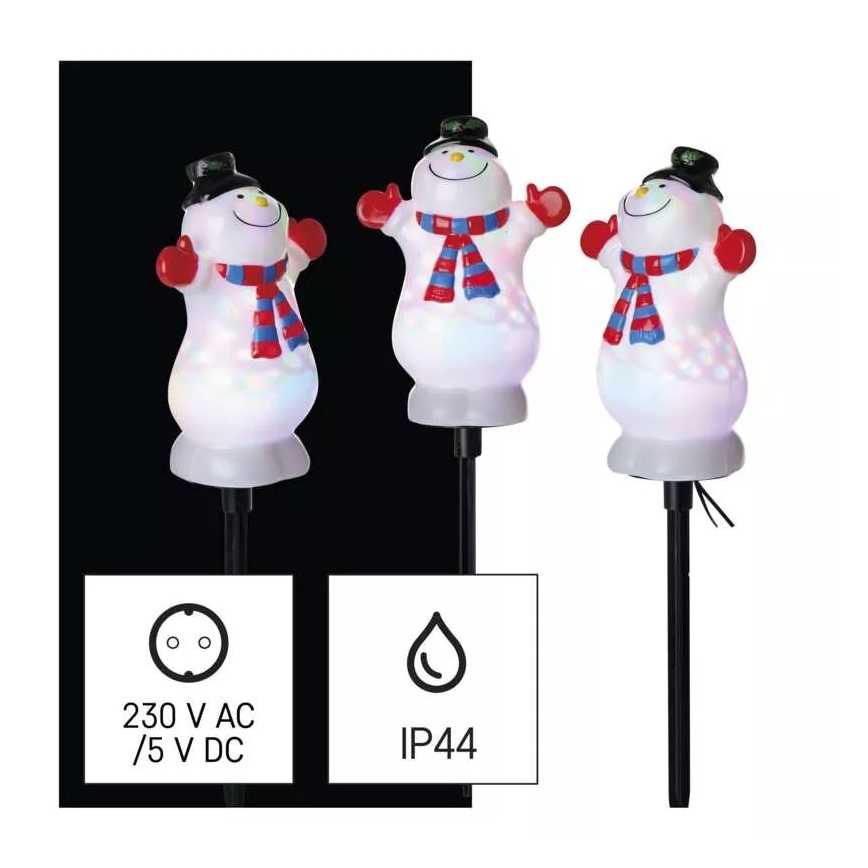 Décoration LED RGB de Noël extérieure LED/5W/5/230V IP44