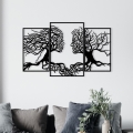 Décoration murale 116x71 cm Arbre de la vie métal