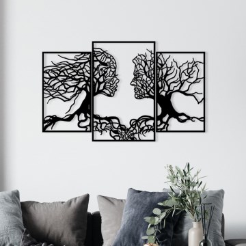 Décoration murale 116x71 cm Arbre de la vie métal
