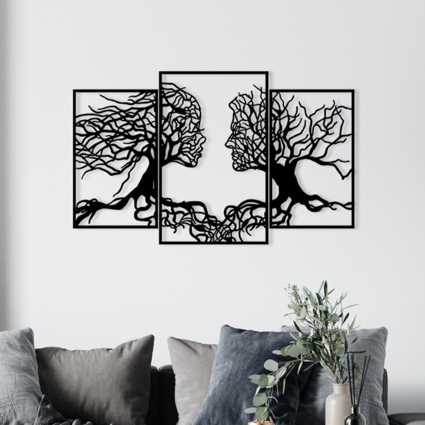 Décoration murale 116x71 cm Arbre de la vie métal