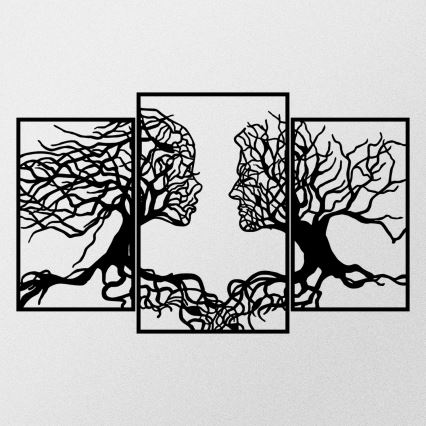 Décoration murale 116x71 cm Arbre de la vie métal
