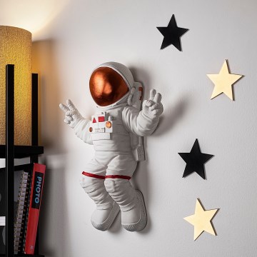Décoration murale 47x35 cm astronaut cuivre