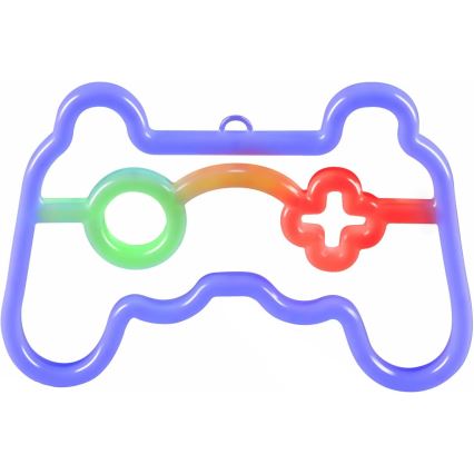 Décoration murale néon GAME LED/3W/3xAA USB bleu