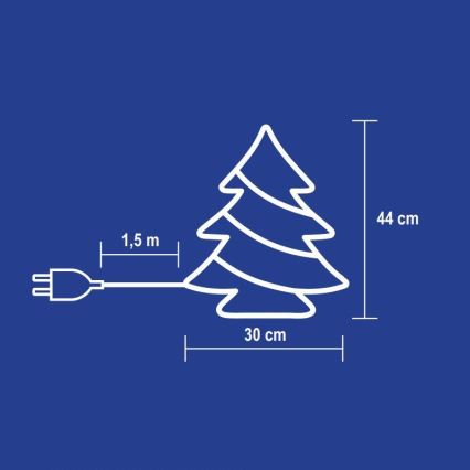 Décoration pour la fenêtre 35x0,84W/230V coloré