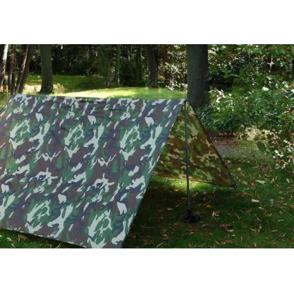 Dekzeil 2x3 m PU 2000 mm camouflage