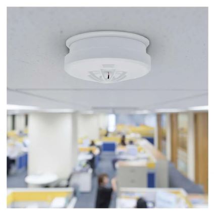 Détecteur de fumée alimenté par 1 pile 9 V