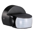 Détecteur de mouvement extérieur infrarouge 180/360° 600W/230V IP65 noir