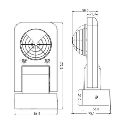 Détecteur de mouvement extérieur IP65