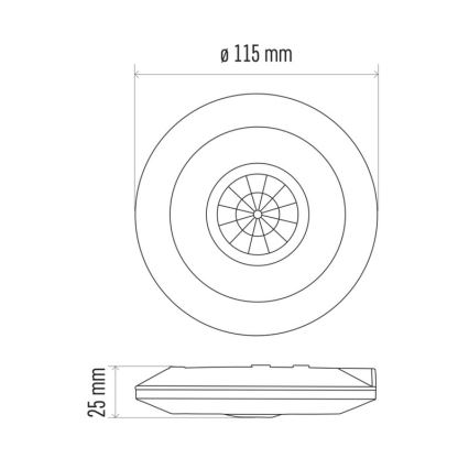 Détecteur de mouvement PIR B 360° 2000W/230V blanc