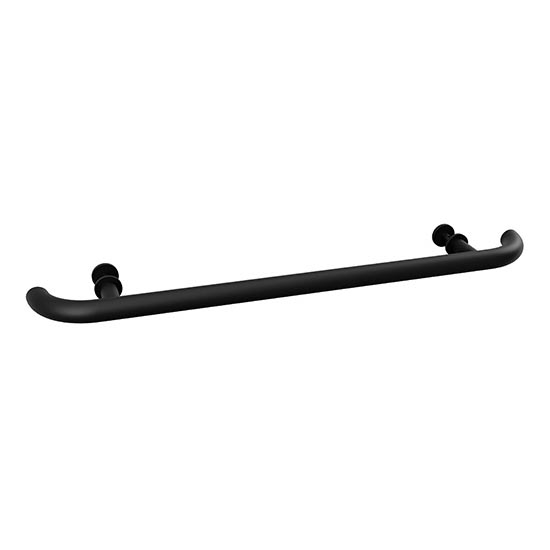 Deurgreep 80x4 cm RVS/zwart