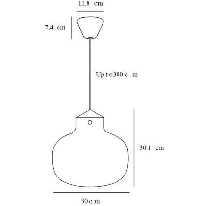 DFTP by Nordlux - Hanglamp aan een koord RAITO 1xE27/25W/230V