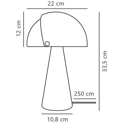 DFTP by Nordlux - Lampe de table avec abat-jour ajustable ALIGN 1xE27/25W/230V beige