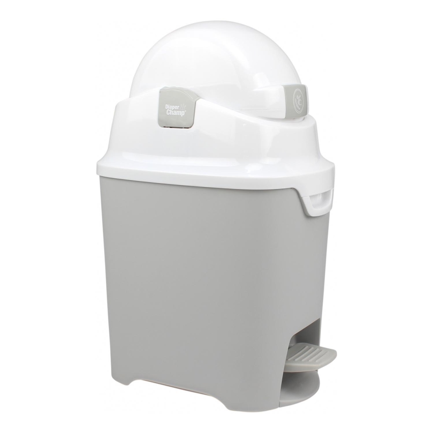 DiaperChamp - Luierbak ONE HANDSFREE grijs