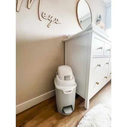 DiaperChamp - Luierbak ONE HANDSFREE grijs