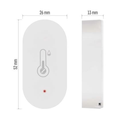 Digitaal draadloze thermometer GoSmart 1×CR2032