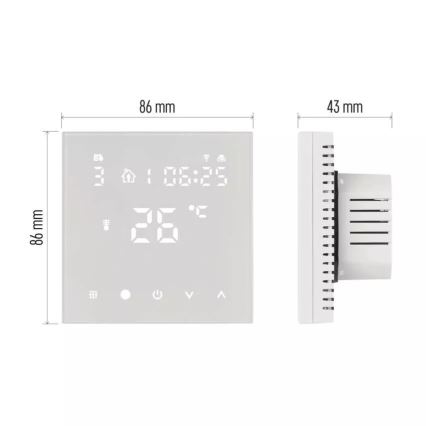 Digital thermostaat voor vloerverwarming GoSmart 230V/16A Wi-Fi Tuya