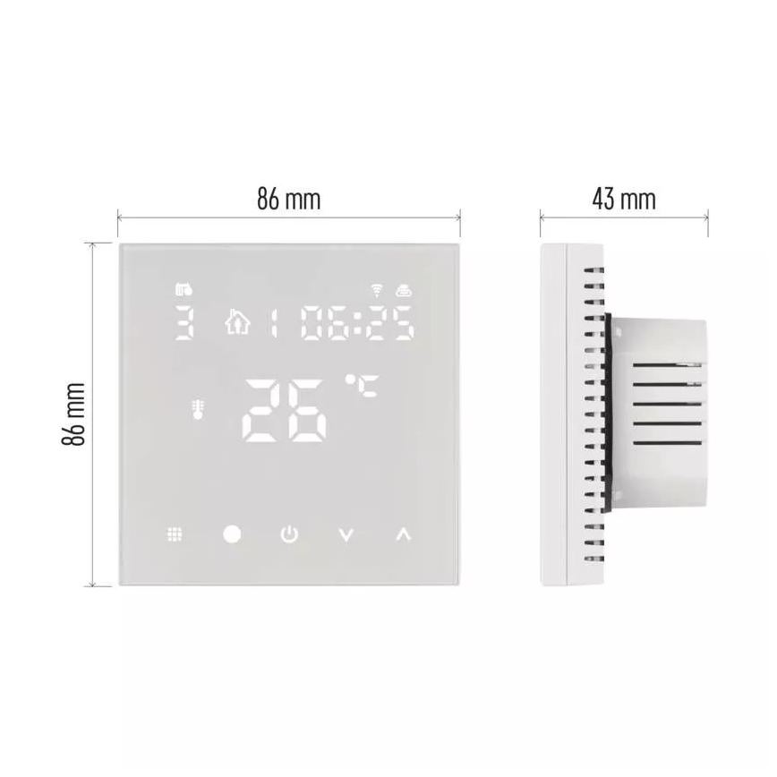 Digital thermostaat voor vloerverwarming GoSmart 230V/16A Wi-Fi Tuya