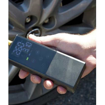 Digitale draagbare compressor 4000 mAh 5V zwart