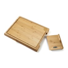 Digitale keukenweegschaal + bamboe bord