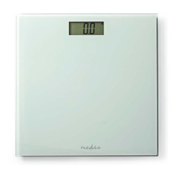 Digitale personenweegschaal 1xCR2032 wit