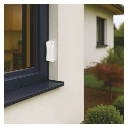 Digitale thermometer met hygrometer, 2x AAA, wit