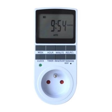 Digitale timer-schakelaar wekelijks 16A/230V