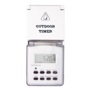 Digitale Timer voor Buiten 230V/16A IP44