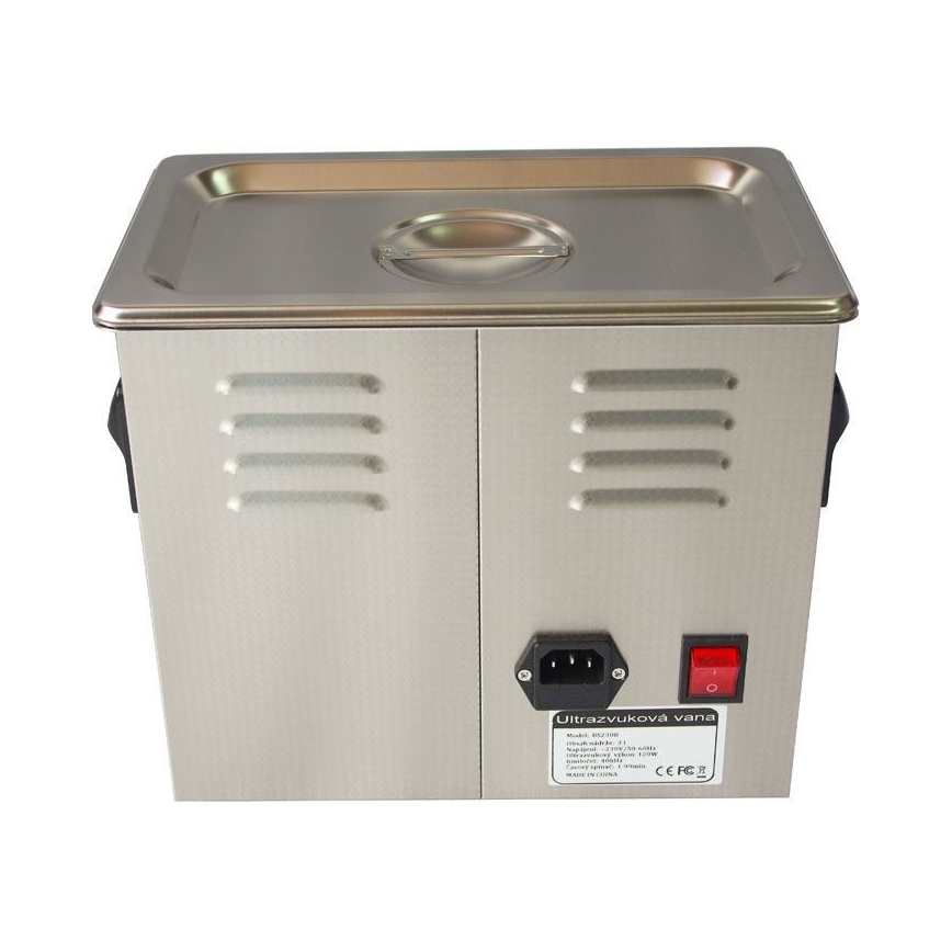 Digitale ultrasone reiniger 120W/230V 3 l