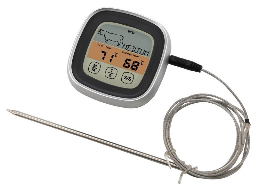 Digitale vleesthermometer met sonde -20-300°C 2xAAA