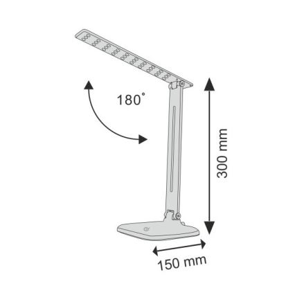 Dimbaar LED touch tafellampje JOWI LED/8W/230V zwart