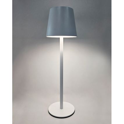 Dimbaar LED touch tafellampje LED/5W/5V USB 1200 mAh wit