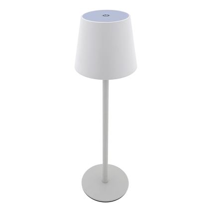 Dimbaar LED touch tafellampje LED/5W/5V USB 1200 mAh wit
