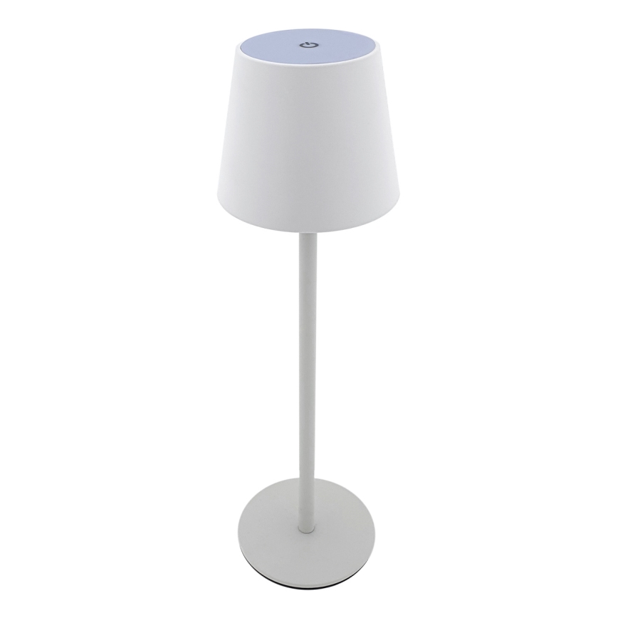 Dimbaar LED touch tafellampje LED/5W/5V USB 1200 mAh wit