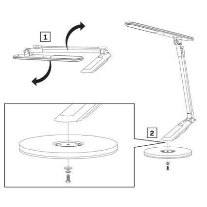 Dimbaar LED touch tafellampje OPTIMUM LED/7W/230V USB 3000/4000/6000K wit