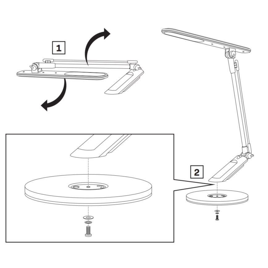 Dimbaar LED touch tafellampje OPTIMUM LED/7W/230V USB 3000/4000/6000K wit