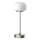 Dimbaar LED touch tafellampje RIMINI LED/2W/5V USB 2000 mAh mat chroom/wit