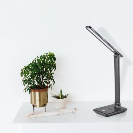 Dimbaar LED touch tafellampje VINTO LED/8W/230V zwart