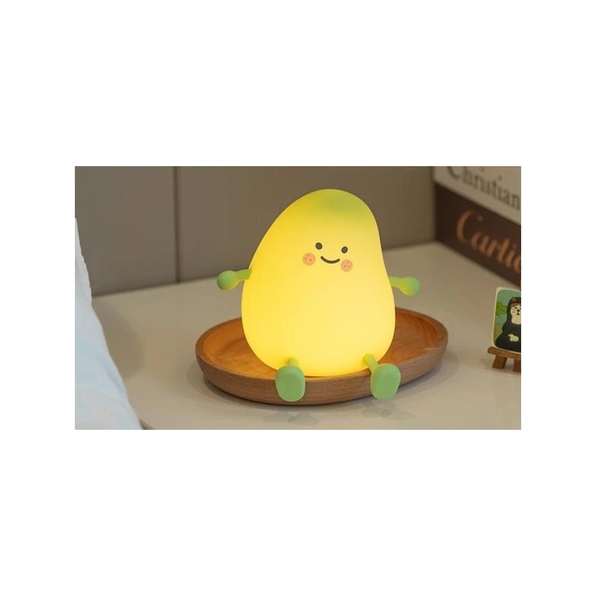 Dimbaar oplaadbaar nachtlampje voor kinderen LED/1W/5V 3000K 800 mAh mango