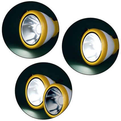 Dimbare draagbare oplaadbare LED-lamp met powerbankfunctie LUMINA MINIO, LED/5V, 1800 mAh, IP44, geel