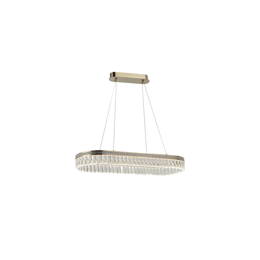 Dimbare kristallen LED-kroonluchter met kabelophanging THALIA LED/50W/230V 3000-6000K + afstandsbediening