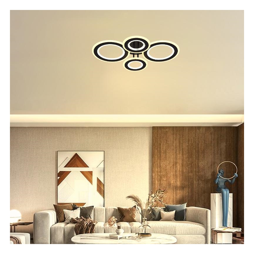 Dimbare LED bevestigde hanglamp LED/100W/230V 3000-6500K + afstandsbediening