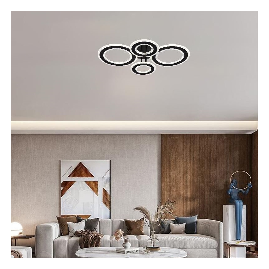 Dimbare LED bevestigde hanglamp LED/100W/230V 3000-6500K + afstandsbediening